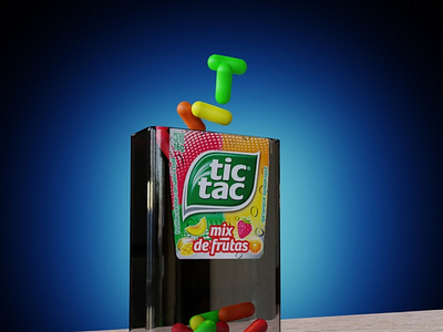 Tic Tac 3d art ambient b3d blender3d design