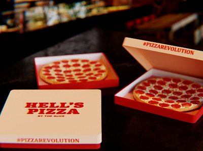 Hell Pizza 3d art ambient b3d blender3d design videogames