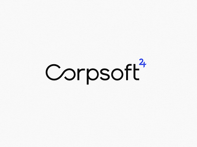 Corpsoft24 brand branding corporate identity design identity infinity logo logotype