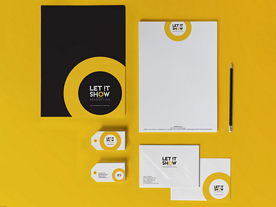 Let It Show branding corporate identity let it show logotype production center