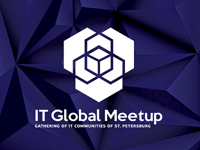 IT Global Meetup branding corporate event identity it logotype