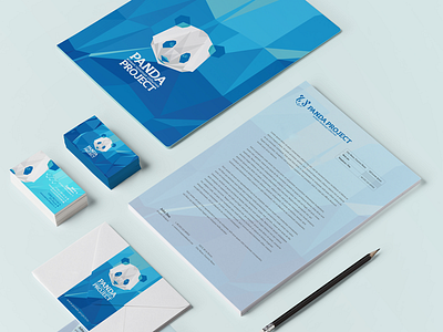 Panda Project agency branding corporate event identity logotype panda polygonal