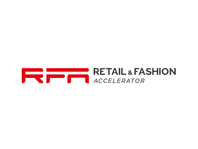 RFA - Retail & Fashion Accelerator accelerator brand branding design dynamic fashion line logo red retail rfa