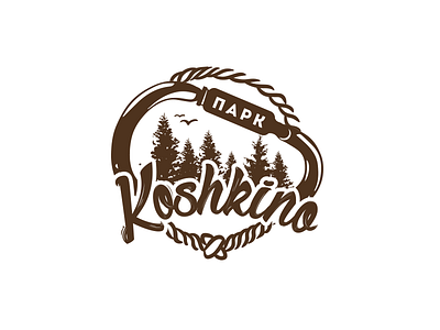 Koshkino Park adventure carbine extreme forest logo nature park rope