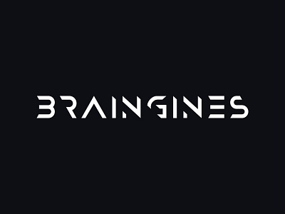 Braingines brain braingines brand logo logotype sound tech wave