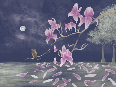 Pink Magnolia Moon