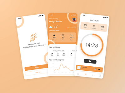 Running App apps mobile app product design run running app sport
