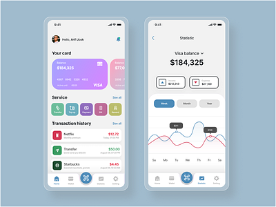 Dompetku (MyWallet) financial management app ui wallet app