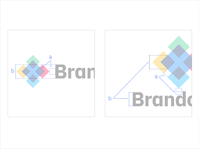 brand mark spacing diagrams brand design brand identity branding design systems diagrams geometry