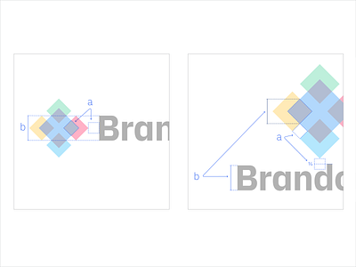 brand mark spacing diagrams