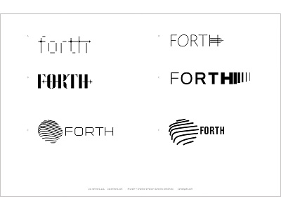 Forth Logo Sketches branding logo typography