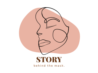 Story behind the mask design illustration logo minimal print design story t shirt design