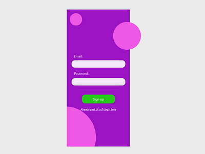 DailyUI::001 Sign Up #DailyUI design ui