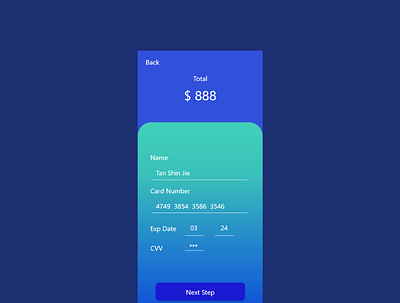 DailyUI::002 Credit Card Checkout #DailyUI design ui