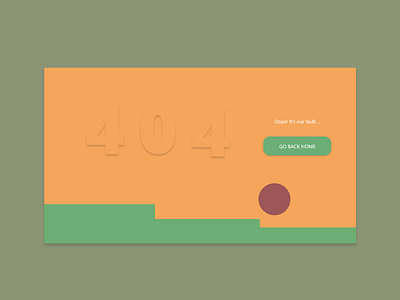 DailyUI::008 404 page #DailyUI