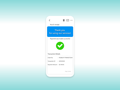 DailyUI::017 Email Receipt #DailyUI