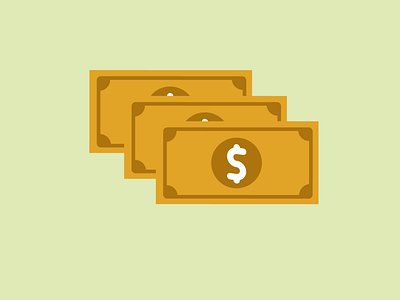 Dollar Bills design dollar icon illustration illustrator vector