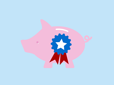 Piggy Bank icon illustration illustrator pig vector