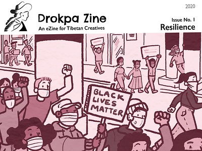 Drokpa Zine branding design digital art editorial art illustration tibet