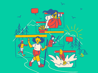 2021 Refuge Outdoor Festival branding design digital art icon illustration logo