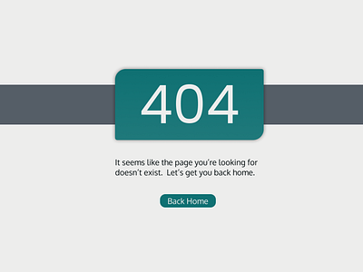 DailyUI #008 - 404 page