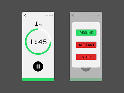 DailyUI #014 - Interval Timer dailyui figma