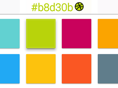 Collection of colors for web design