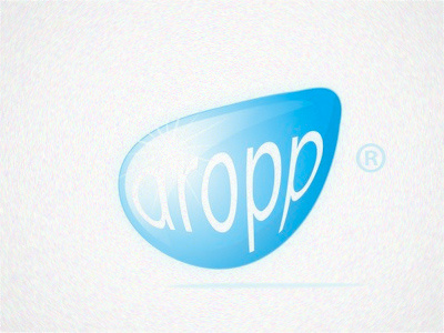 Alternative Logo for Dropp design glossy identity logo mobile vivid