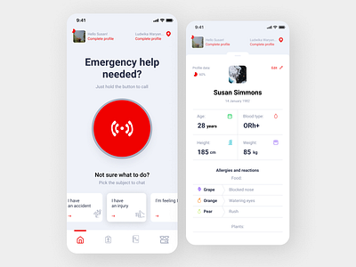 Browse thousands of Emergency App images for design inspiration | Dribbble