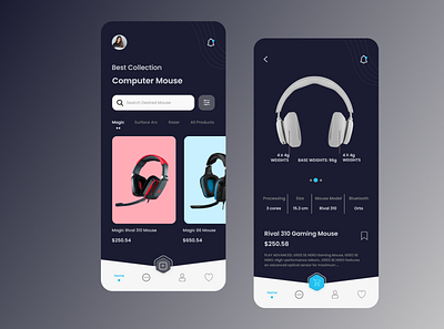 Music Accessory App app design ui ux