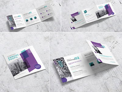 Annual Profile Square Trifold agency analytic art deco brochure business business template company corporate creativity deco financial infographics map marketing minimalist modern orange photography professional psd