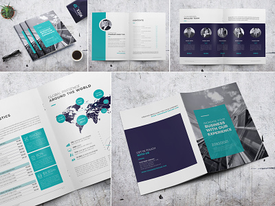 Minimal Company Profile agency annual report book brand branding brochure business clean company company profile corporate creative design digital indesign infographics informational letter marketing modern