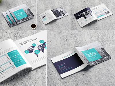 Square Minimal Company Profile agency annual report book brand branding brochure business clean company company profile corporate creative design digital indesign infographics informational letter marketing modern