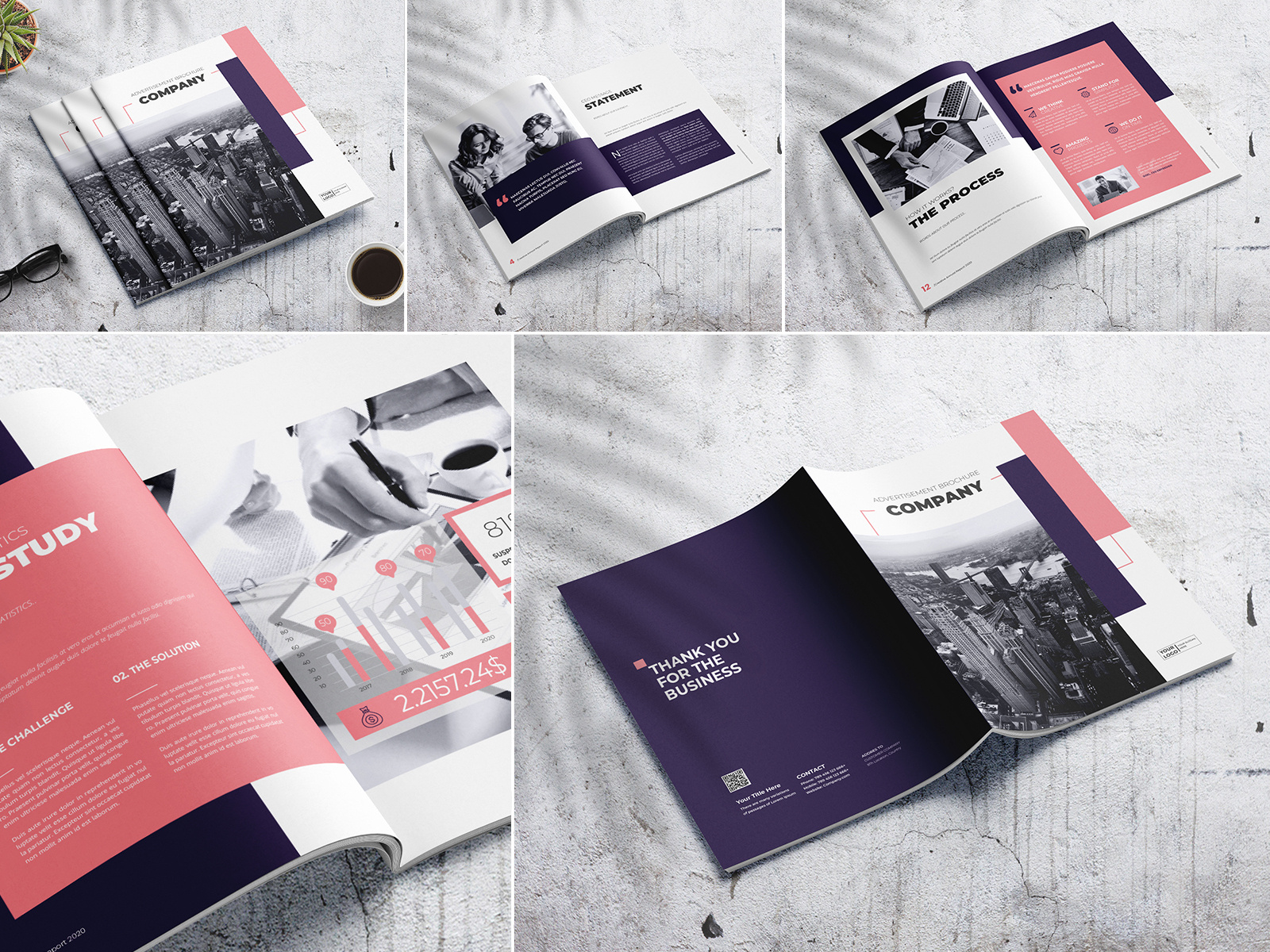 Advertising Company Brochure by Amal Kabichi on Dribbble