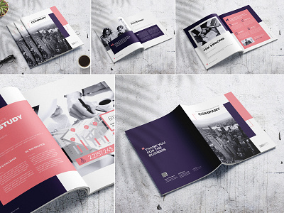 Advertising Company Brochure agency annual report book brand branding brochure business clean company company profile corporate creative design digital indesign infographics informational letter marketing modern