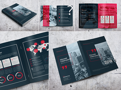 Dark Corporate Brochure a4 annual report brand branding business clean company corporate creative designer elegant emydesign indesign infographics informational letter light magazine minimalist modern