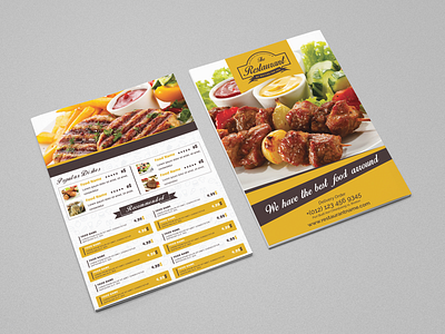 Restaurant Flyer & Loyalty Card