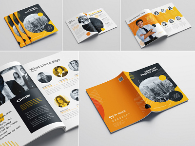 Company Profile 2020 a4 annual report brand branding business clean company corporate creative design elegant emydesign indesign infographics informational letter light magazine minimalist modern