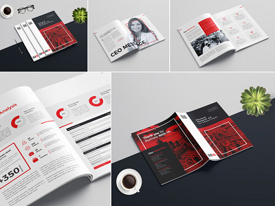 Business Brochure Template a4 annual report brand branding business clean company corporate creative design elegant emydesign indesign infographics informational letter light magazine minimalist modern