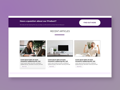Homepage Mahaton design purple ui web design