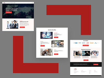 MIB business plan design homepage ui web design