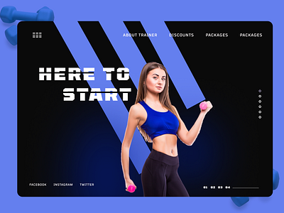 Fitness Trainer Landing page