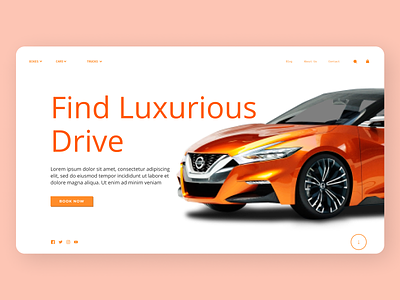 Online Car booking clean design new newdesign online typography ui ux web website