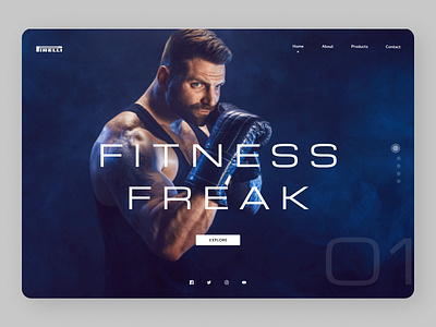 Fitness Freak branding clean design new newdesign online ui ux web website