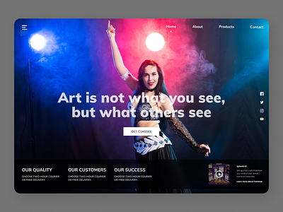 Dance Trainer branding clean design new newdesign online ui ux web website