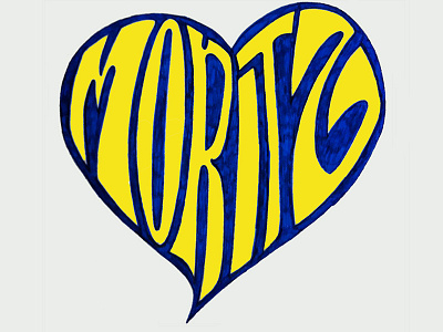 Moritz Love 2. fun handmade logo moritz sketch