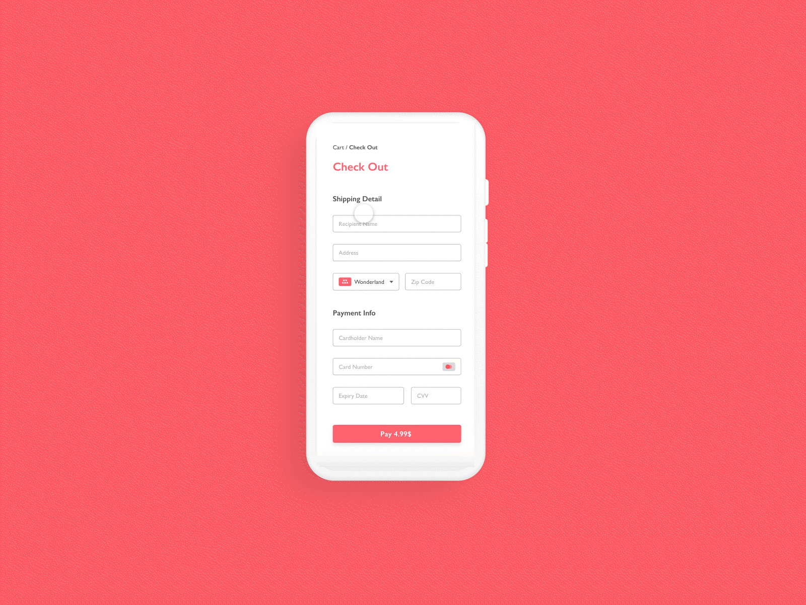 Daily UI #002: Check out checkout dailyui motion prototype ui xd