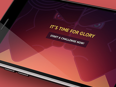 Challenge Promotion art design glow ios iphone pink popup promo promotion sunset visual