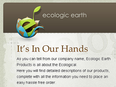 Ecologic earth logo V.2