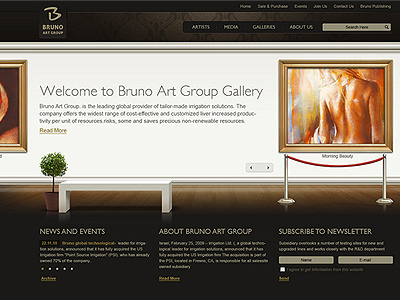 Art Gallery website art design gallery web